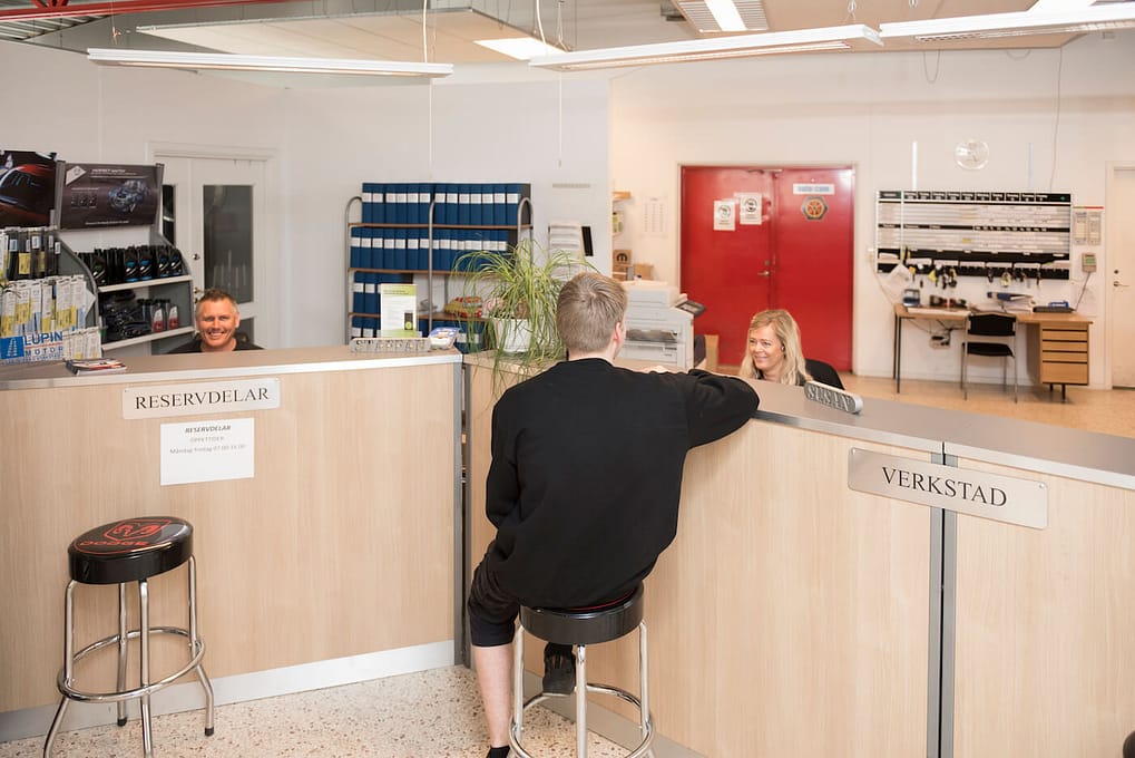 Bilpunkten i Borås Reception