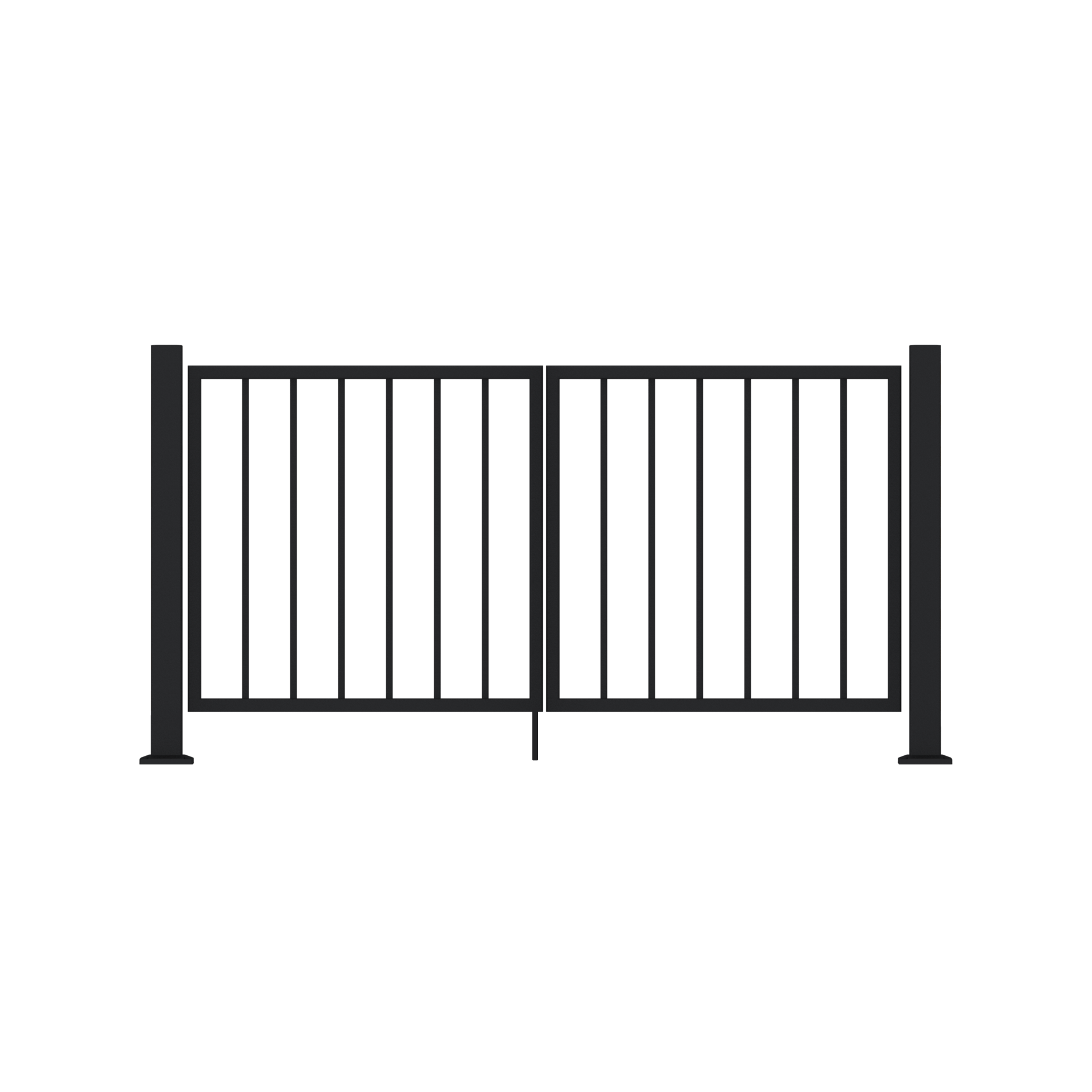 Fritstående dobbeltport