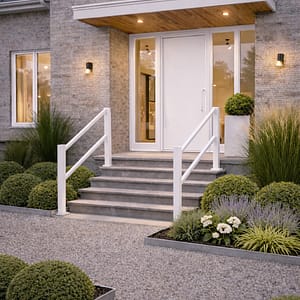 Karlsdal trappräcke vit