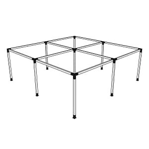Pergola Flex Fristående 2+2 sektioner