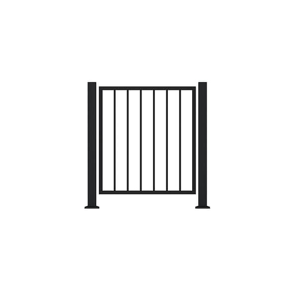 Metalport højde 90 cm